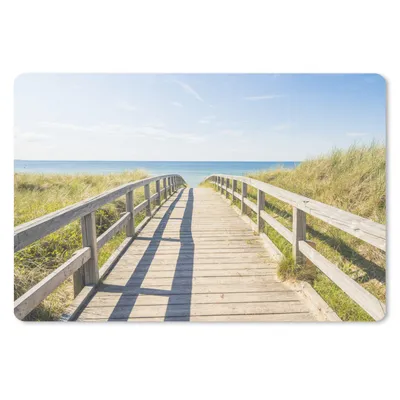 Produktbild von MuchoWow® Schreibtischunterlage Strand - Weg - Europa 60x40 cm - XXL Mauspad - Großes Mauspad