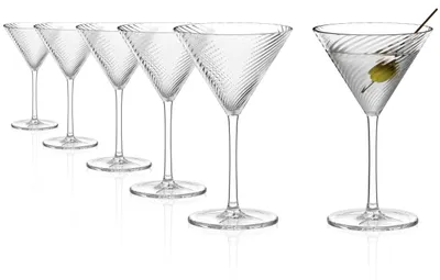 Produktbild von Elzusha – Set aus 6 eleganten Cocktailgläsern aus Kristallglas