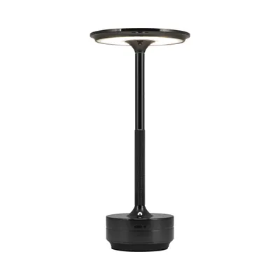 Produktbild von Goliving Horizon Batterie Tischleuchte - Nachttischlampe - Dimmbar - Warmweißes Licht - Energieeffizient - Höhe 27 cm - Schwarz