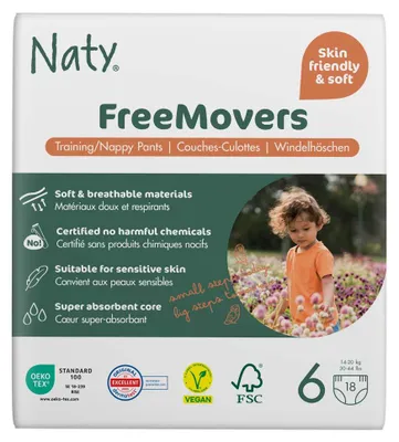 Produktbild von Eco by Naty Öko Windelhöschen Größe 6