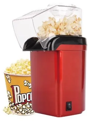 Image de Machine à pop-corn rouge compacte 1100W