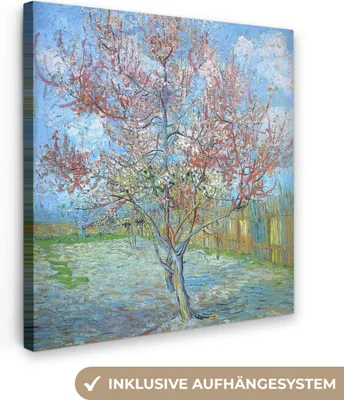 Obrázok produktu pre MuchoWow® - Plátno - Ružová broskyňa - Vincent van Gogh, nástenná maľba, nástenné dekorácie obrazy obývacia izba, 90x90cm