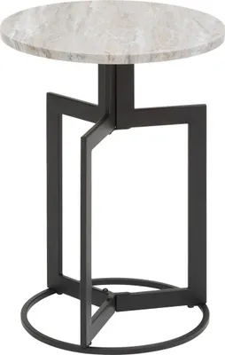 Produktbild von Beistelltisch tusco schwarz 35x35cm  - Atmosphera créateur d'intérieur