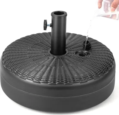 Obrázok produktu pre KOMFOTTEU stojan na slnečník s možnosťou naplnenia vodou alebo pieskom, stojan na slnečník s tyčou 38/48 mm, podstavec na slnečník s držadlom, (model 1)