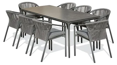 Image de Ensemble repas jardin 8 places en Céramique