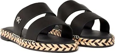 Produktbild von Tommy Hilfiger Damen Klassische Sandalen FW0FW07931 BDS Farbe: Schwarz Größe: 38