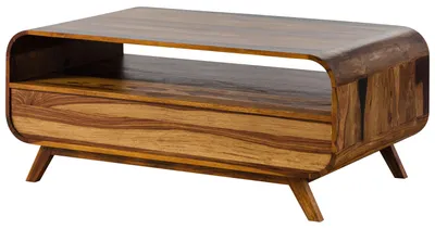 Immagine prodotto di MASSIVMOEBEL24 | MAILAND #231 Tavolino da salotto in legno di sheesham - laccato / marrone scuro 120x70x50