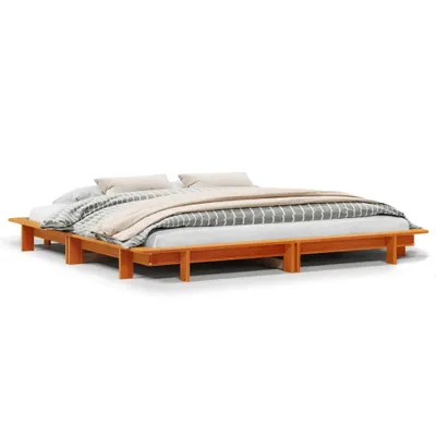 Obrázek produktu pro vidaXL Postel z masivu bez matrace vosk hnědá 180x200 borovice