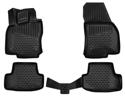 Produktbild von AD Tuning Gummi Fußmatten Set für VW T-Roc 1, Bj. 2017-