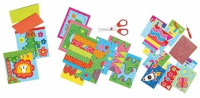 Immagine prodotto di Kit creativo per tagliare e creare mosaici, adatto a bambini dai 3 ai 6 anni