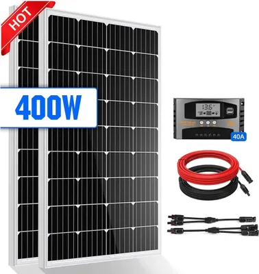 Produktbild von 400W Solarpanel Kit Solar Set 12V Monokristallin Solarmodule 40A Laderegler RV