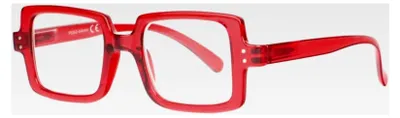 Produktbild von Große Lesebrille, Rot – Größe: Dioptrien 1,5 – Farbe: Rot – Herren