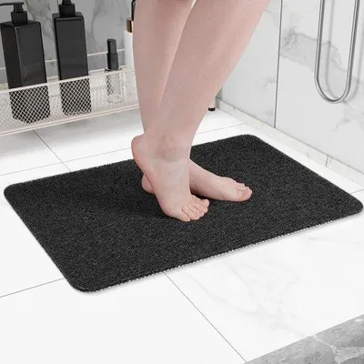 Obrázek produktu pro Protiskluzová rohož 40 x 60 cm – Rychleschnoucí koupelnové rohože – Černá