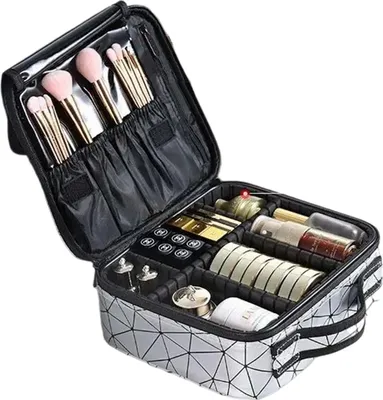 Produktbild von Kosmetikkoffer Kosmetiktasche Tragbare Reise-Make-up-Tasche, Make-up-Organizer