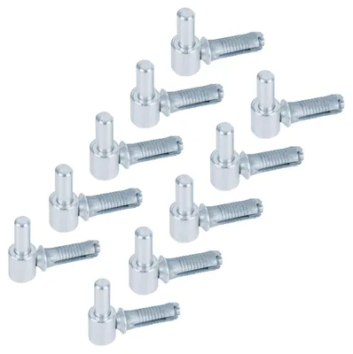 Zdjęcie produktu dla Alberts 864422 Wspornik do wkręcania, z gwintem metrycznym, ocynkowany na niebiesko, rozstaw Ø14 mm, 65 x 33 mm, zestaw 10 szt