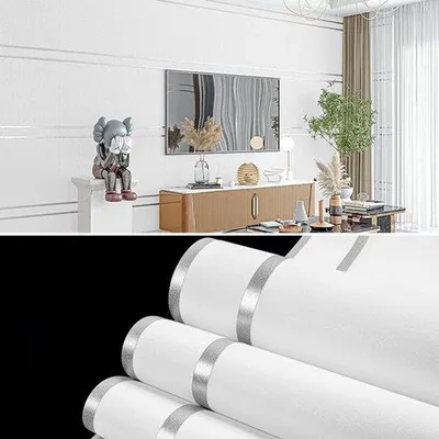 Zdjęcie produktu dla Tapeta 3D, 9,5 m x 0,53 m, wodoodporna, strukturalna, idealna do salonu i sypialni