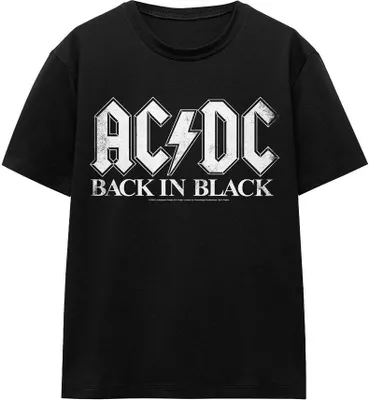 Immagine prodotto di AC/DC - Maglietta "Back In Black" per uomo/donna Unisex TV15406 (XL) (Nero)