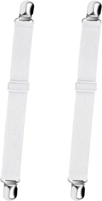 Produktbild von Famanu Bettlakenspanner mit Metallklemmen - 2 Stück, 75-250 cm