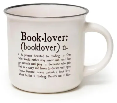 Productafbeelding van Legami Cup-Puccino mok, voor boekenliefhebbers, koffiemok, beker, van nieuw botchinees, 350 ml, CUP0045