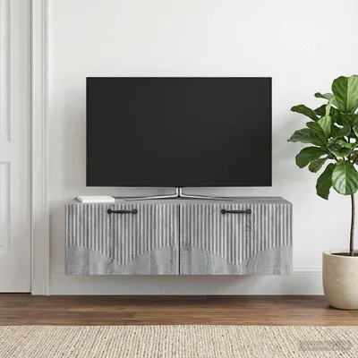 Image de Maison Exclusive - Meuble TV mural Sonoma gris 98 x 41 x 30 cm
