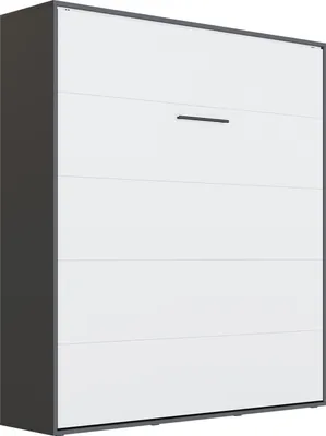 Produktbild von SMARTBett Schrankbett M3 Vertikal 180x200 Anthrazit/Weiss mit Polsterrahmen ohne Zusatzoption
