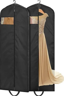 Produktbild von Famanu Kleidungstasche Faltbar - Atmungsaktives Vliesmaterial - 165 cm - Schwarz