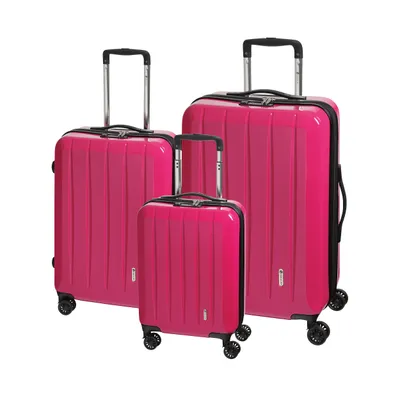 Produktbild von Check.IN 3-tlg. Kofferset LONDON 2.0 mit 4 Rollen - pink