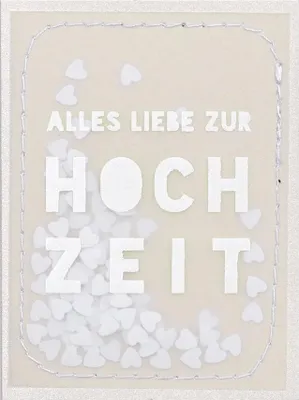 Produktbild von Minikarte "Alles Liebe zur Hochzeit"