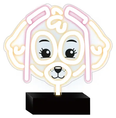 Image de Paw Patrol LED lumière néon décoration de nuit pour la chambre d'enfant Skye avec support