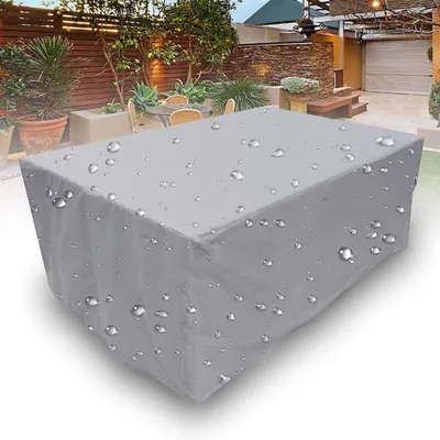 Gartenmöbelabdeckung 92x92x15cm - 600D Oxford Stoff Wasserdicht & UV-beständig