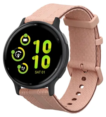 Produktbild von kwmobile Silikon Uhrenarmband für Garmin Venu Sq 2 Music /Sq 2 / Vivoactive 6/Vivoactive 5 Armband - Ersatzarmband für Fitnesstracker - Wechselarmband