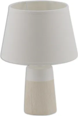Produktbild von Näve Keramik Tischleuchte Sullivan - Keramik, Textil - weiß; 3122323