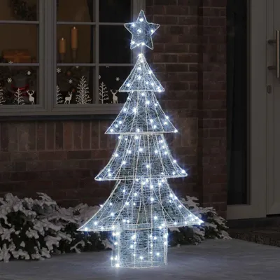 Obrázek produktu pro vidaXL Vánoční stromek se 160 LED diodami studená bílá 150 cm akryl