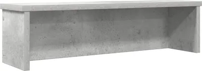 Productafbeelding van Keukenrek stapelbaar 60x15x16 cm bewerkt hout betongrijs