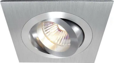 Image de Spot encastré MR16 ALU carré orientable alu brossé
