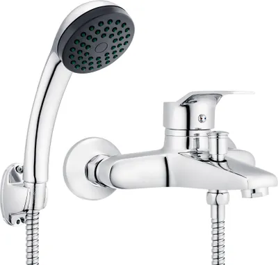 Produktbild von VESTO Badewannenarmatur Dusch Set Wasserhahn Wannenarmatur mit Handbrause Bad Armatur