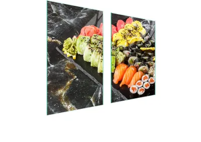 Produktbild von Glasschutzplatte Für Küche 65X52 Sushi