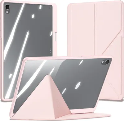 Produktbild von Schutzhülle mit Klappe für Galaxy Tab S11, Dux Ducis Magi, Transparent-Rosa