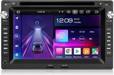 Obrázek produktu pro Vestavěné navigační zařízení android13 2DIN 4G autorádio carplay 4+64G Pro golf passat Transporter T4 Sharan DVD Navi GPS SWC DAB built-in BT