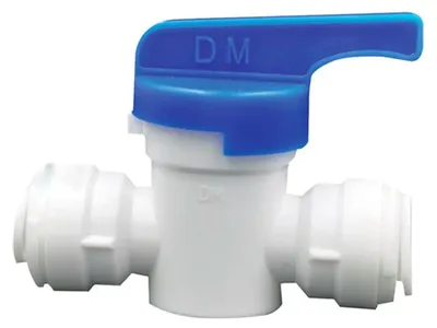 Immagine prodotto di Valvola di intercettazione, Rubinetto di plastica con connettore dritto da 3/8 pollici