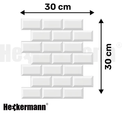Zdjęcie produktu dla Naklejka samoprzylepna dekoracyjna 30x30cm Heckermann 2807 (10szt.)