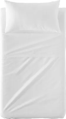 Immagine prodotto di Set di biancheria da letto HappyFriday BASIC KIDS Bianco Culla 2 pezzi