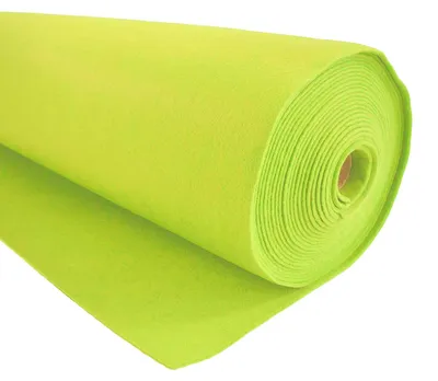 1m Bastelfilz waschbar Meterware Filz 90cm x 1,5mm neongelb