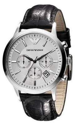 Imagen del producto de Reloj Emporio Armani AR2432 para hombre, correa de cuero, con fecha, crongrafo, color