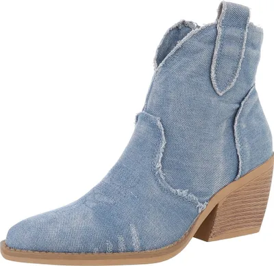 Produktbild von Ital-Design Damen Stiefeletten  Denimoptik Western- & Bikerboots 88843815 Hellblau Gr.  39