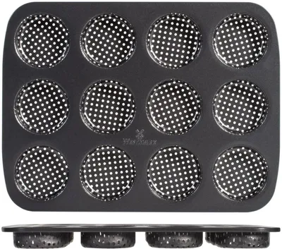 Produktbild von WESTMARK Mini-Burger Bun Backblech 12 Nester 1 Stck. 105667 (EKB)