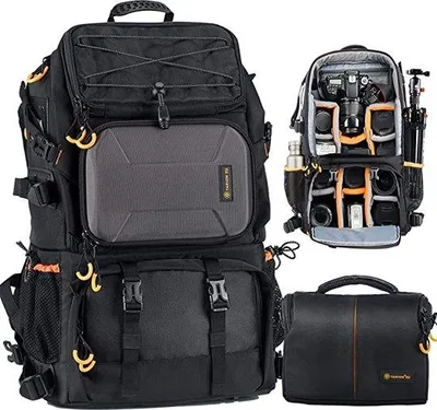 Produktbild von Lederkamera-Tasche – lichtgewicht – duurzaam – groß – praktisch