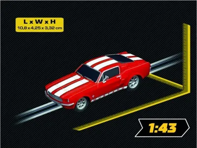 Image de Carrera Ford Mustang '67 - Racing Red 1:43