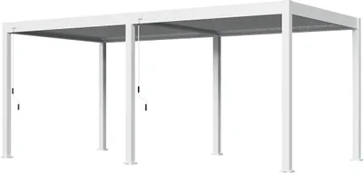 Immagine prodotto di Weide Classic | pergola in alluminio autoportante | 3 x 6 M | tetto a lamelle bianco