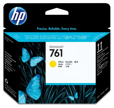 Zdjęcie produktu dla HP 761 głowica drukująca Designjet: żółty, Drukarka HP DesignJet T7100, Termiczny druk atramentowy, Żółty, CH645A, Singapur, 28 mm